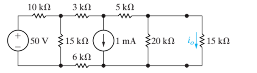 10 kM
3 ΚΩ
5 ΚΩ
50 V {15 kM (, )1 mA {20 kN
20ΚΩ
i$ 15 kN
6 ΚΩ
