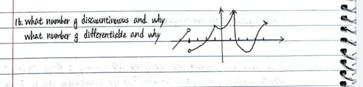 16. what number g discountinuous and why me
what number 9 differentiable and why
faſe.
L