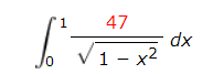 47
1
dx
V1 -x2
C
