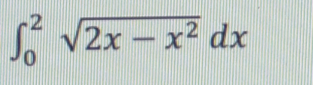 2x- x² dx
