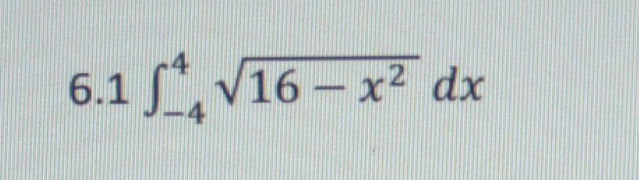 6.1 S*, V16 – x2 dx
