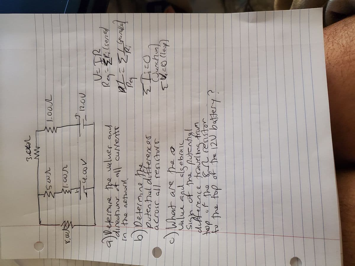 1-00L
12.00
a)Determne tme vuluer and
directionr t all cumentr
In the netward.
Ta
b)Determine he
putenhal differencer
Junchun
c)What are the o
of
nifference cauelngtor
the putentigl
フ1S
of
dop
जयणण न
of
