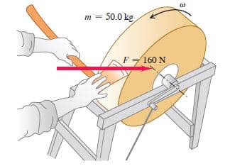 m = 50.0 kg
F= 160 N
