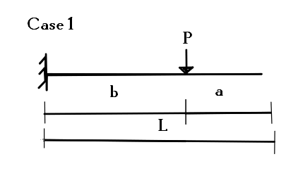 Case 1
1
b
L
P
a