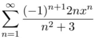 (-1)"+l2nx"
n2 + 3
n=1
