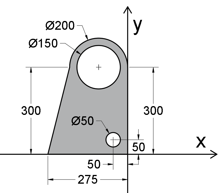 Ø200
y
Ø150
300
300
Ø50
50
50-
275 -
+
