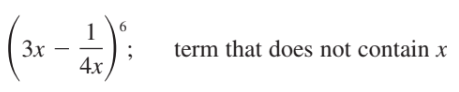 6.
1
3x
4x
term that does not contain x
