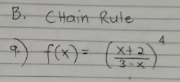 B.
CHain Rute
) f(x)=
(2
3-x
