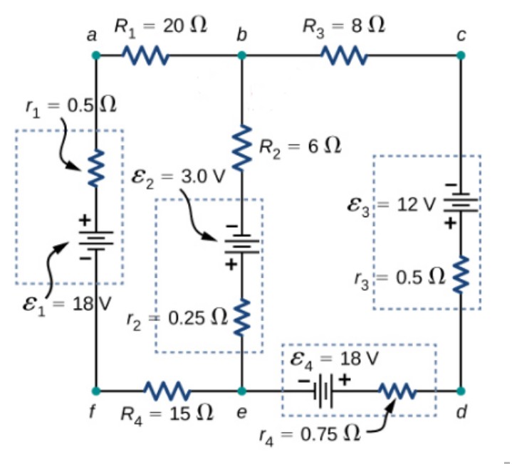 Rị = 20 N
%3D
R3 = 8 N
a
0.5N
R2 = 6 N
%3D
Ez = 3.0 V
%3D
E3:= 12 V
13:= 0.5 N
E= 18|v
12
%3D
0.25 N
E4 = 18 V
f R = 15 N e
%3D
d
4 = 0.75 ()
%3D
