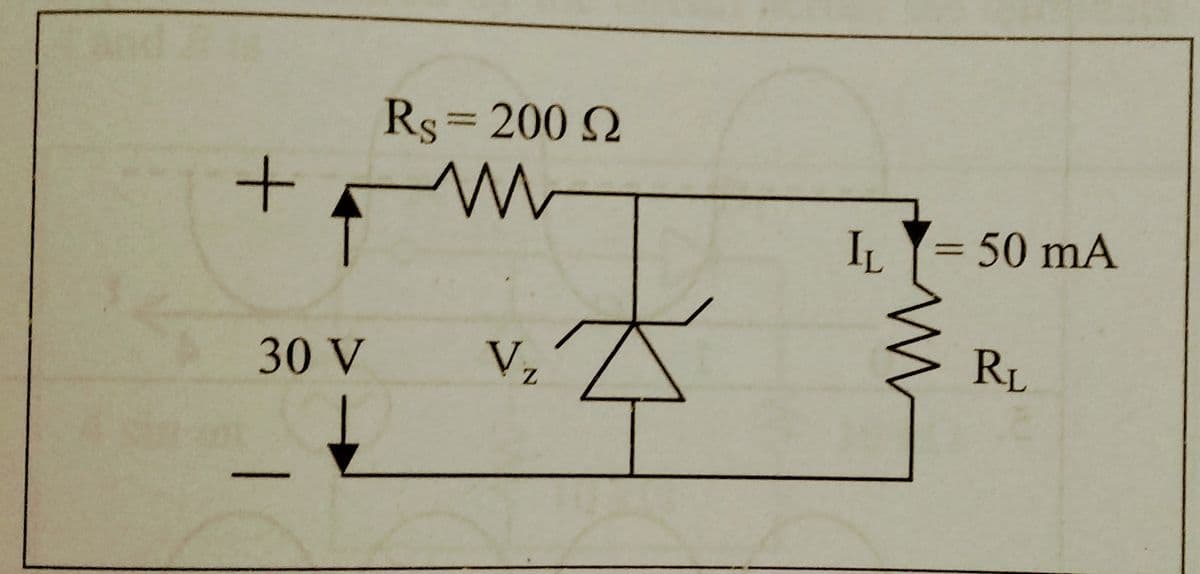 +
30 V
Rs = 200 22
w
Vz
IL
-
50 mA
RL