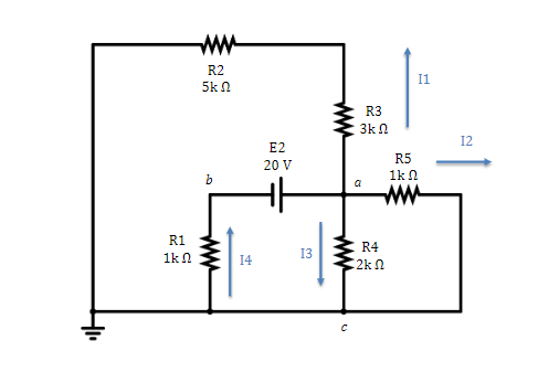 R1
1k
R2
5ΚΩ
b
www
14
E2
20 V
13
www
www
C
R3
3k n
a
R5
R4
2ΚΩ
I1
1kΩ
www
12