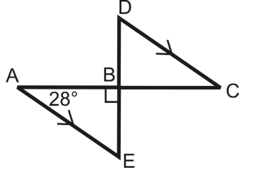 D
B
A
28°
C

