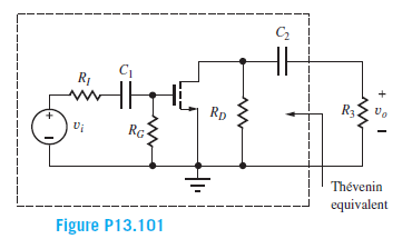 RI
Rp
RG
Thévenin
equivalent
Figure P13.101
+ I
