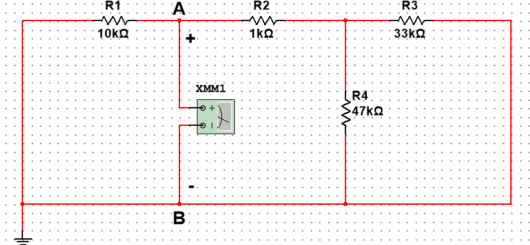 R1
A
·R2
R3
1kO
33kQ
+
XMM1
R4
47KQ
B
