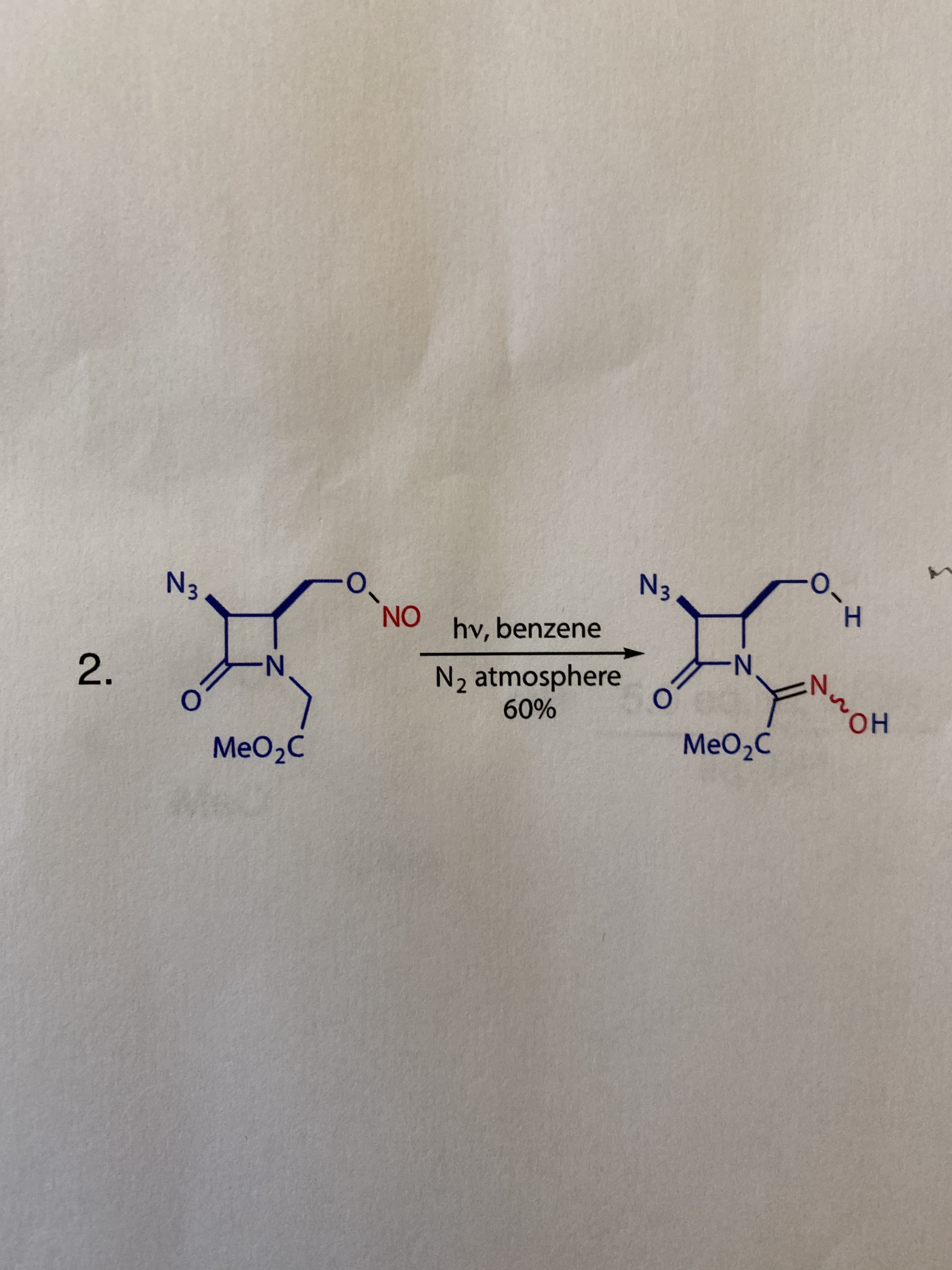 2.
MeO2C
0%
N-
но
N2 atmosphere
hv, benzene
ON
N-
EN
H.
EN
