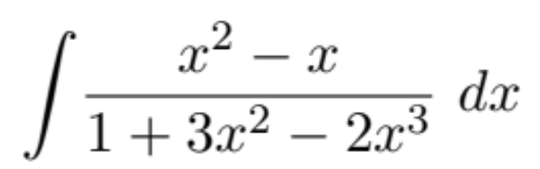 x² – a
dx
J 1+ 3x² – 2x3
2.x3
