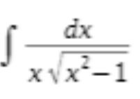 dx
2
x√x²-1