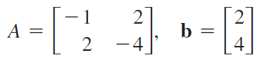 - 1
A =
b =
4
2
-4
