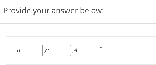 Provide your answer below:
a =
