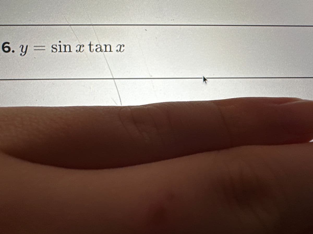 6. y sin x tan x
=