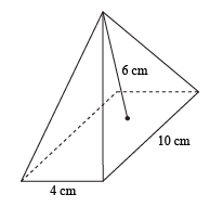 4 cm
6 cm
10 cm