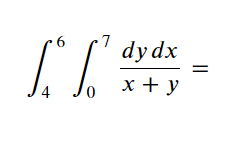 6 7
[T² =
4
dy dx
x + y