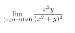 lim
(x,y) (0,0) (x2 + y)²