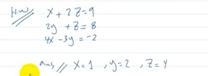 トン メ+??-9
zy +7= 8
4X -3y =-2
Ans / X=1 ウ=2?と4
