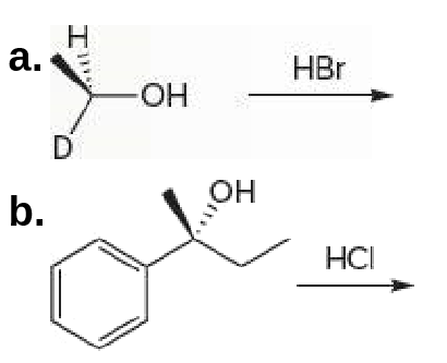 a.
HBr
он
b.
НС
