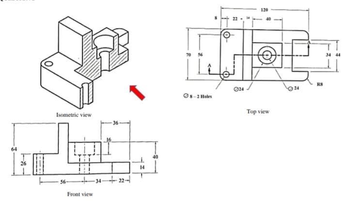 120
22
40
56
34 44
RS
Os-2 Holes
Top view
Isometric view
36
64
40
26
14
34+ 22-
Front view
