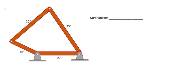 6.
10"
20"
15"
25"
Mechanism: