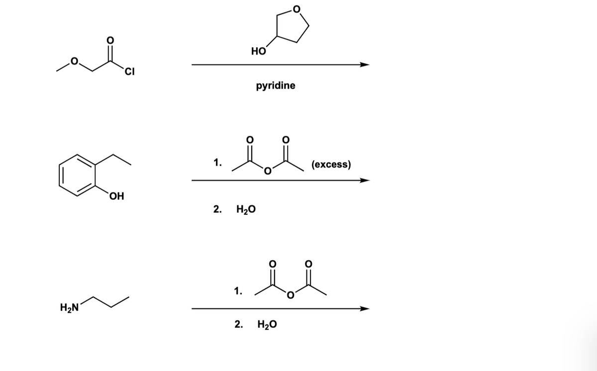 ملم
HaN "
OH
1.
HO
1.
2. H2O
pyridine
امل
(excess)
امل
2. H2O