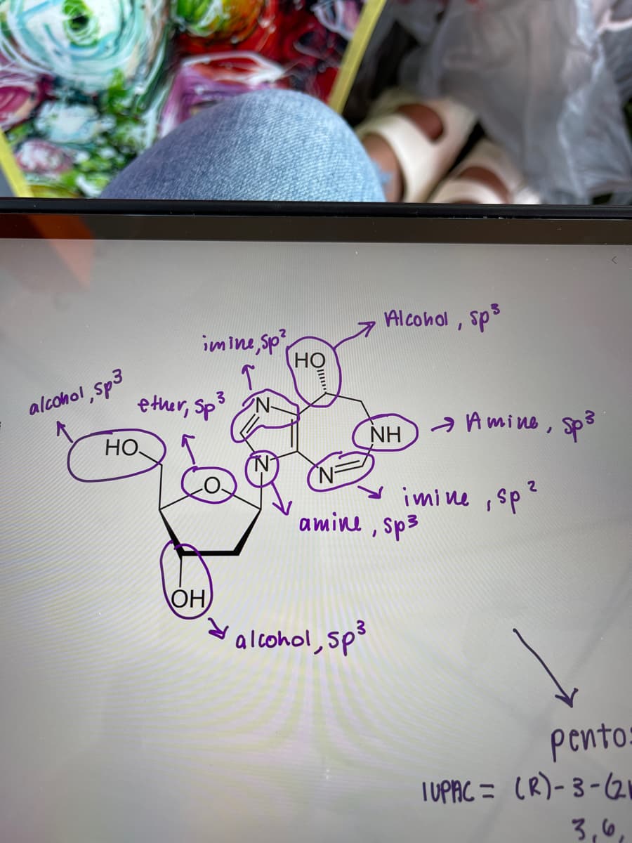 Alcohol , sp3
imine sp
HO
alcohol,sp3
3.
ether, Sp
NH
a A mine,
sp3
HO
imi ne ,sp
amine, sp3
OH
alcohol, sp
pento:
TUPAC = (R)- 3-2
3,6,
