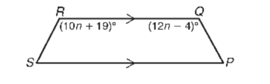 (10n + 19)°
(12n – 4)°
S
