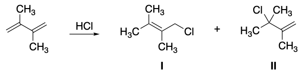 CH3
CI CH3
CH3
HCI
H3C
+
H3C
CH3
CH3
CH3
II
