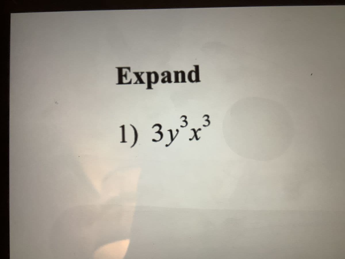 Expand
33
1) 3y³x²