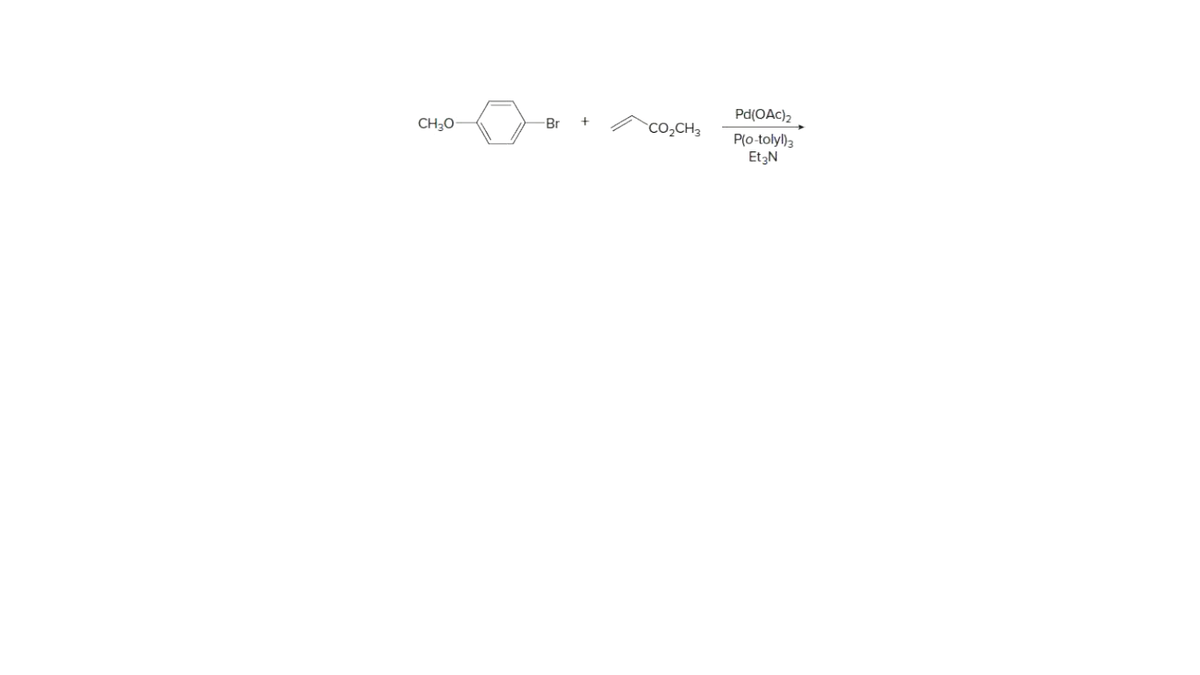 Pd(OAc)2
CH30
Br
`co,CH3
P(o-tolyl)3
