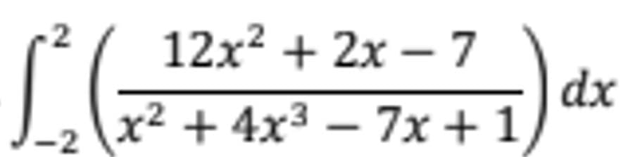 12х2 + 2х — 7
dx
Lz – 7x + 1
х2 + 4x3 —
-2
