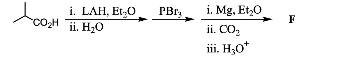 i. Mg, Et,0
toom
PB13
i. LAH, Et,0
CO2H ii. H20
F
ii. CO2
iii. H;O*
