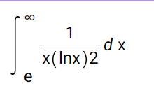 1
dx
x(Inx)2
