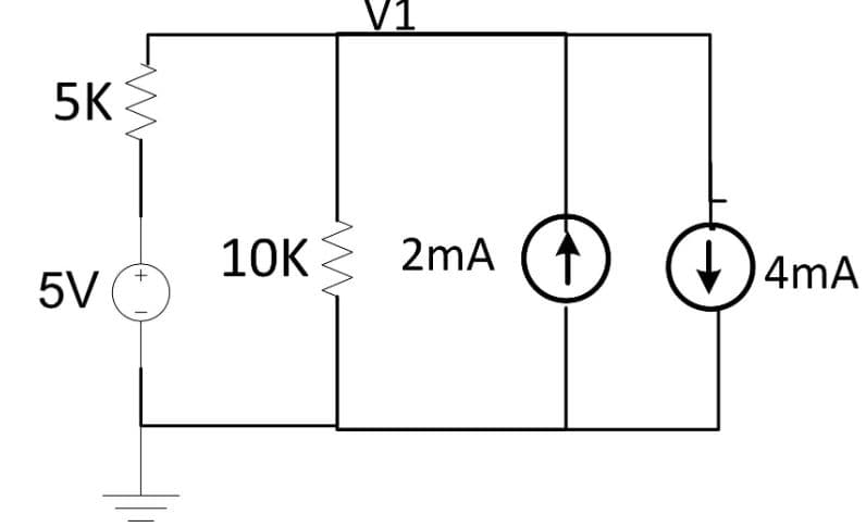 V1
5K
2mA
f) ()4mA
10K
