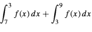 f(x)dx +
J7
| f(x)dx
J3
