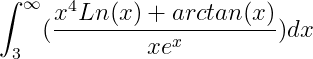 ,x*Ln(x)+ arctan(x)
2)dx
/3
xe"
