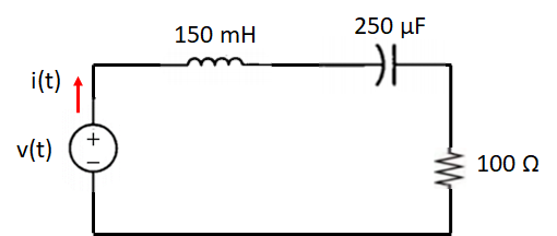 i(t)
v(t)
↑
150 mH
250 uF
카
100 2