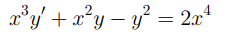 x*y + x*y – y² = 2x*
