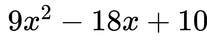 9a? — 18х + 10
