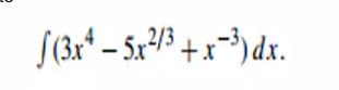 S(3r* – 5x3 +x=³)dx.
