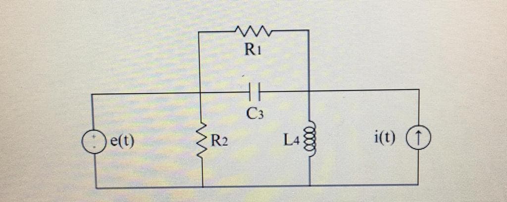 RI
C3
e(t)
R2
L4
i(t) (1
