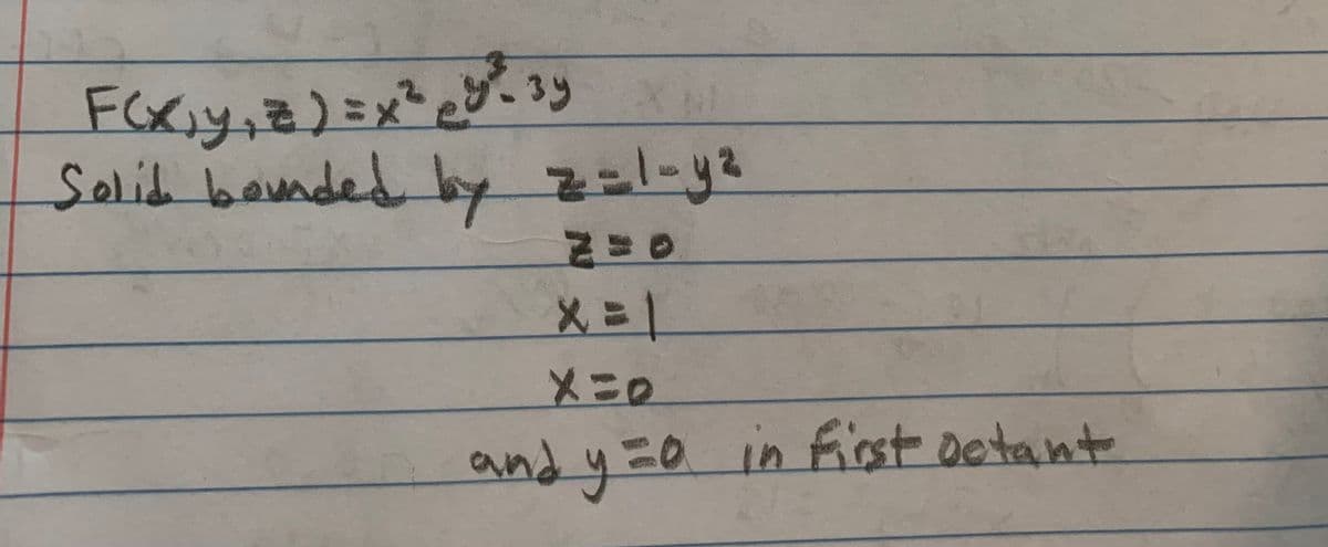 Solih bounded by z=l-y2
০১৯ ५ = 0 (n नx ००
