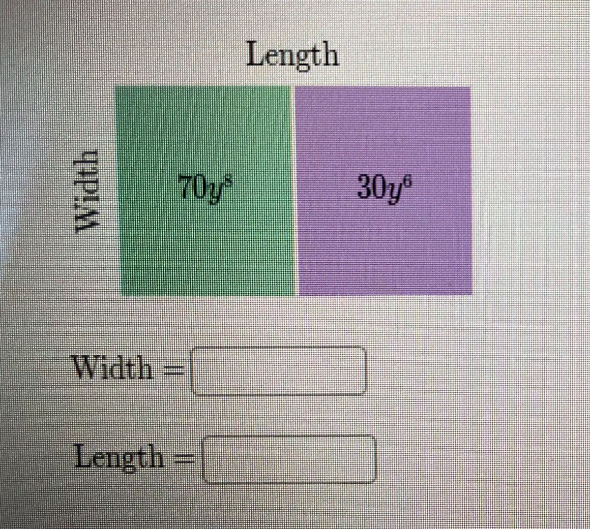 TIP!M
Width
70y³
Length =
Length
30yº